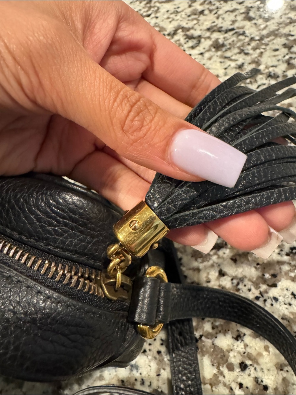 Gucci Black Soho Disco Leather Crossbody with Interlocking GG - Picture 6 of 13